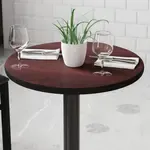Flash Furniture XU-RD-24-MBT-GG, Restaurant Table Tops, Heat Resistant, Black