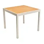 Florida Seating , TEAK INLAY32X32, Table, Outdoor