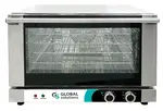 Global Solutions GS1741, Convection Oven, 120V, Half Size, Double-Wall Insulated
