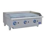 Globe GCB36G-CR, Charbroiler, Gas, Countertop, Heavy Duty, 36" W