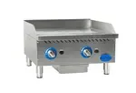 Globe GG24G, Griddle, Gas, Countertop, Heavy Duty, 24" W