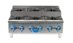 Globe GHPSU636G, Hotplate, Countertop, Gas, 36" W