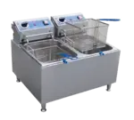 Globe PF32E, Fryer, Electric, Countertop, Split Pot, 32 Lbs. Oil Capacity