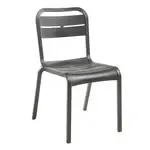 Grosfillex , UT110002, Stacking Chair, Charcoal