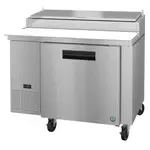 Hoshizaki PR46B, Refrigerated Counter, Pizza Prep Table, (6) 1/3 Pan, 1 Door, Adjustable Shelves