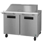 Hoshizaki SR48B-18M, Refrigerated Counter, Mega Top Sandwich / Salad Unit, 48" W, (18) 1/6 Pans, 2 Doors
