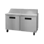 Hoshizaki SR60B-16, Refrigerated Counter, Sandwich / Salad Unit, 60" W, (16) 1/6 Pans, 2 Doors