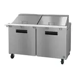 Hoshizaki SR60B-24M, Refrigerated Counter, Mega Top Sandwich / Salad Unit, 60" W, (24) 1/6 Pans, 2 Doors