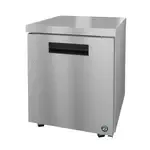 Hoshizaki UR27B-LP, Refrigerator, Undercounter, Reach-In, 27" W, Solid Hinged Door, Self-Contained