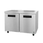Hoshizaki UR48B, Refrigerator, Undercounter, Reach-In, 48" W, Solid Hinged Door, Self-Contained