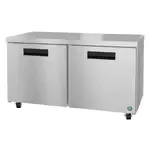 Hoshizaki UR60B, Refrigerator, Undercounter, Reach-In, 60" W, Solid Hinged Door, Self-Contained