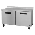 Hoshizaki WF60B, Freezer Counter, Work Top, 60" W, 2 Doors, Adjustable Shelves