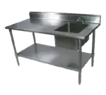 John Boos , EPT6R5-3048GSK-R, Work Table, with Prep Sink(s), 48" W