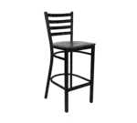 JustChair Manufacturing M20130-BLK-VS, Bar Stool, Indoor