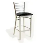 JustChair Manufacturing M20130-SIL-PS-BVS, Bar Stool, Indoor