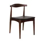 JustChair Manufacturing , W71518-PS-BLK, Chair, Side, Indoor, Upholstered, Black