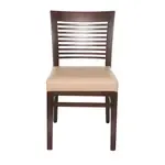 JustChair Manufacturing , W91118-GR1, Chair, Side, Indoor, Ladder Back, Upholstered