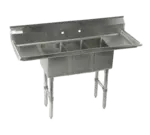 Klingers Trading CON32D, Sink, (3) Three Compartment