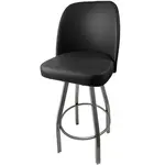 Oak Street SL2136-CCS-BLK, Bar Stool, Swivel, Indoor