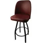 Oak Street SL2136-WINE, Bar Stool, Swivel, Indoor
