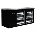 Serv-Ware BB3-24G-HC, Back Bar Cabinet, Refrigerated, 61-1/10" W, Glass Doors, 24-2/5" D