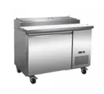 Serv-Ware PP44-6-HC, Refrigerated Counter, Pizza Prep Table, 47-2/5" W, (6) 1/3 Pans, 1 Door