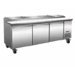 Serv-Ware PP93-12-HC, Refrigerated Counter, Pizza Prep Table, 94-1/5" W, (12) 1/3 Pans, 3 Doors