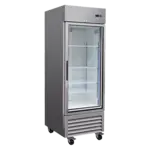 Serv-Ware RR1G-HC, Refrigerator, Reach-In, One-Section, Self-Contained, Glass Door