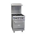 Serv-Ware SGR-4B, Range, 24" Restaurant, Gas, Natural Gas