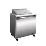 Serv-Ware SP29-12M-HC-T, Refrigerated Counter, Mega Top Sandwich / Salad Unit, 28-3/4" W, 1 Door, Solid Door
