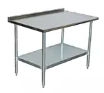 Serv-Ware T2448CWP-3-T, Work Table, 48", Stainless Steel Top