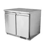 Serv-Ware UCR-36-HC-T, Refrigerator, Undercounter, Reach-In, 36-2/5" W, Solid Doors, Self-Contained