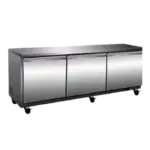 Serv-Ware UCR-72-HC-T, Refrigerator, Undercounter, Reach-In, 71-1/2" W, Solid Doors, Self-Contained