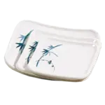 Thunder Group , 0010BB, Asian Dinnerware, Plastic, Melamine, Rectangular, Blue