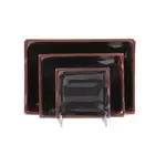 Thunder Group , 2404TM, Asian Dinnerware, Plastic, Melamine, Square, Tenmoku