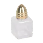 Thunder Group GLTWCC205, Salt/Pepper Shaker, Gold, Glass, Cube