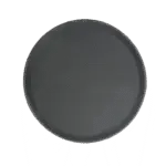 Thunder Group , PLFT1600BK, Serving Tray, Non-Skid, Fiberglass, Black, 16" Dia
