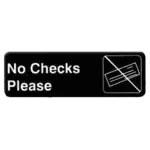 Thunder Group PLIS9317BK, Sign, Compliance, Black, Adhesive