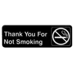 Thunder Group PLIS9318BK, Sign, Compliance, Black, Adhesive