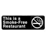 Thunder Group PLIS9320BK, Sign, Compliance, Black, Adhesive