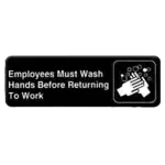 Thunder Group PLIS9325BK, Sign, Compliance, Black, Adhesive
