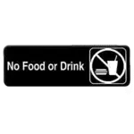 Thunder Group PLIS9331BK, Sign, Compliance, Black, Adhesive