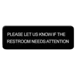 Thunder Group PLIS9334BK, Sign, Compliance, Black, Adhesive