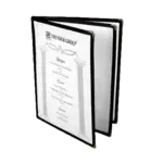 Thunder Group PLMENU-L3BL, Menu Cover, Black, Plastic