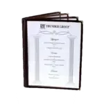 Thunder Group PLMENU-L4BR, Menu Cover, Brown, Plastic