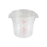 Thunder Group PLRFT301PC, Food Storage Container, Round, 1 Quart, Clear
