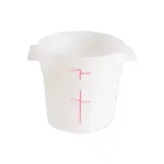 Thunder Group PLRFT301PP, Food Storage Container, Round, 1 Quart, White