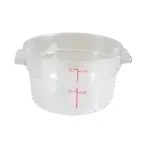 Thunder Group PLRFT302PC, Food Storage Container, Round, 2 Quart, Clear