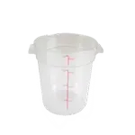 Thunder Group PLRFT304PC, Food Storage Container, Round, 4 Quart, Clear