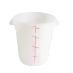 Thunder Group PLRFT304PP, Food Storage Container, Round, 4 Quart, White